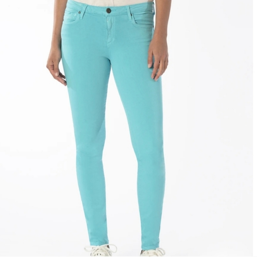 Kut from the Kloth Ankle skinny aqua‎ blue jeans size 4